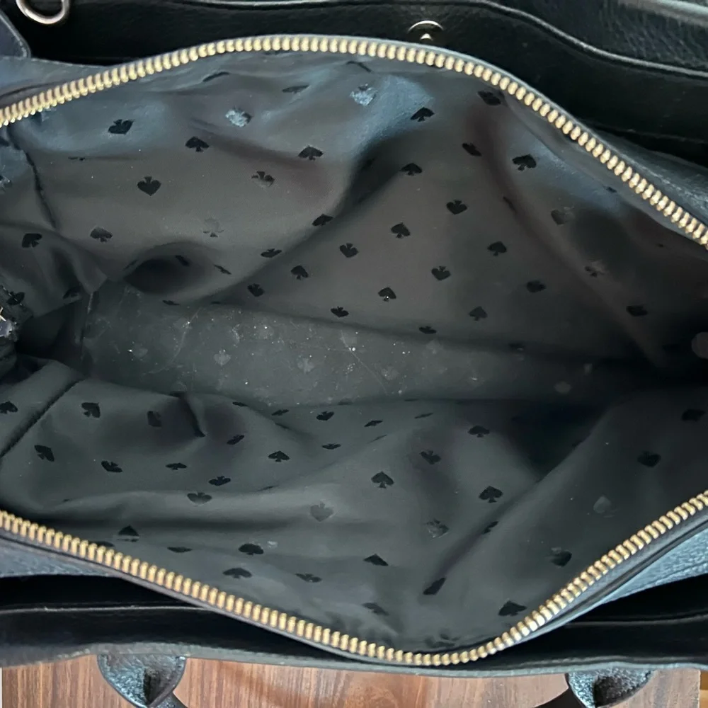 Kate Spade Black Miriam Palmer Handbag with Tassel - Picture 7 of 7